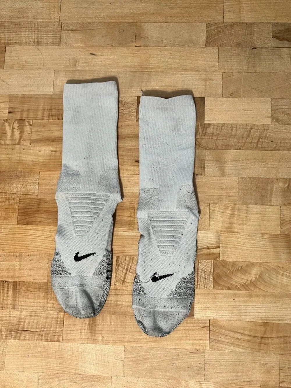 Men's Large 8-12 Nike Elite Grip Football Dri Fit Crew Socks White